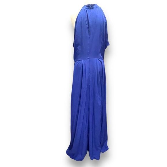 Silky Blue Two Piece‎ High Low Dress, XL - Picture 4 of 12